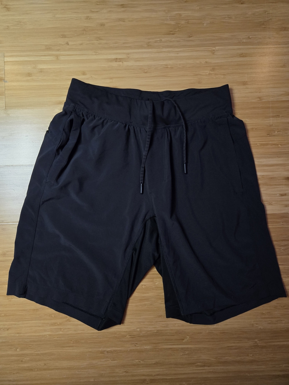 lululemon athletica Men's Black Athletic Drawstring Shorts